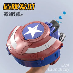 Captain America Shield Launcher Blaster Toy – Superhero Action Shooting Gauntlet