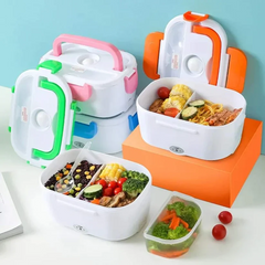 Electric Heated Lunch Box with Stainless Steel Container – Portable Food Warmer