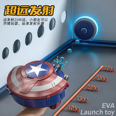 Captain America Shield Launcher Blaster Toy – Superhero Action Shooting Gauntlet