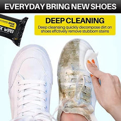 Buy 1 Get 1 Free | Shoe Cleaning Wipes 80 Pcs – Multi-Surface Disposable Wipes for Shoes & Accessories |