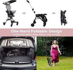 Lightweight Foldable Baby Stroller – Compact & Travel-Friendly Pram for Toddlers