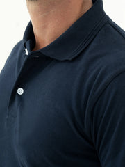 Navy Blue Regular Fit Polo Shirt