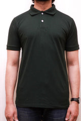 Dark Green Polo Shirt For Men