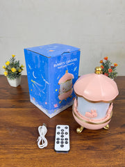 Cute Cartoon Projection Night Light Lamp | Warm LED Decorative Lamp for Kids Room & Bedroom