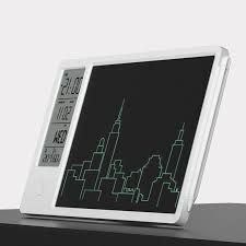L54A Electronic Desktop Calendar with LCD Memo – Black