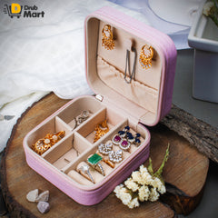 Pink Travel Jewellery Case
