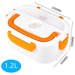 Electric Heated Lunch Box with Stainless Steel Container – Portable Food Warmer