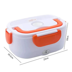 Electric Heated Lunch Box with Stainless Steel Container – Portable Food Warmer