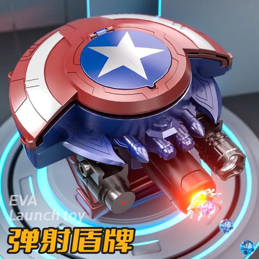 Captain America Shield Launcher Blaster Toy – Superhero Action Shooting Gauntlet
