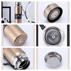 Vacuum Flask Water Bottle – Stainless Steel Insulated Thermos (Hot & Cold)