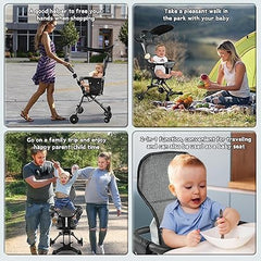 Lightweight Foldable Baby Stroller – Compact & Travel-Friendly Pram for Toddlers