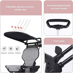 Lightweight Foldable Baby Stroller – Compact & Travel-Friendly Pram for Toddlers
