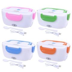Electric Heated Lunch Box with Stainless Steel Container – Portable Food Warmer