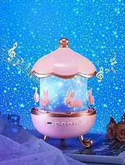 Cute Cartoon Projection Night Light Lamp | Warm LED Decorative Lamp for Kids Room & Bedroom