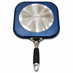 Square Non-Stick Griddle Pan with Induction Base | Premium Aluminum Grill Pan for Pancakes, Sandwiches & BBQ