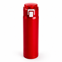 ThermoFlow Vacuum Insulated Stainless Steel Water Bottle – Red