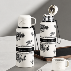 ThermoSip 2-in-1 Vacuum Flask Bottle with Cup Lid