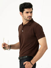 Pack of 3 - Polo Shirt For Men (Dark Brown, Sky Blue ,Black)
