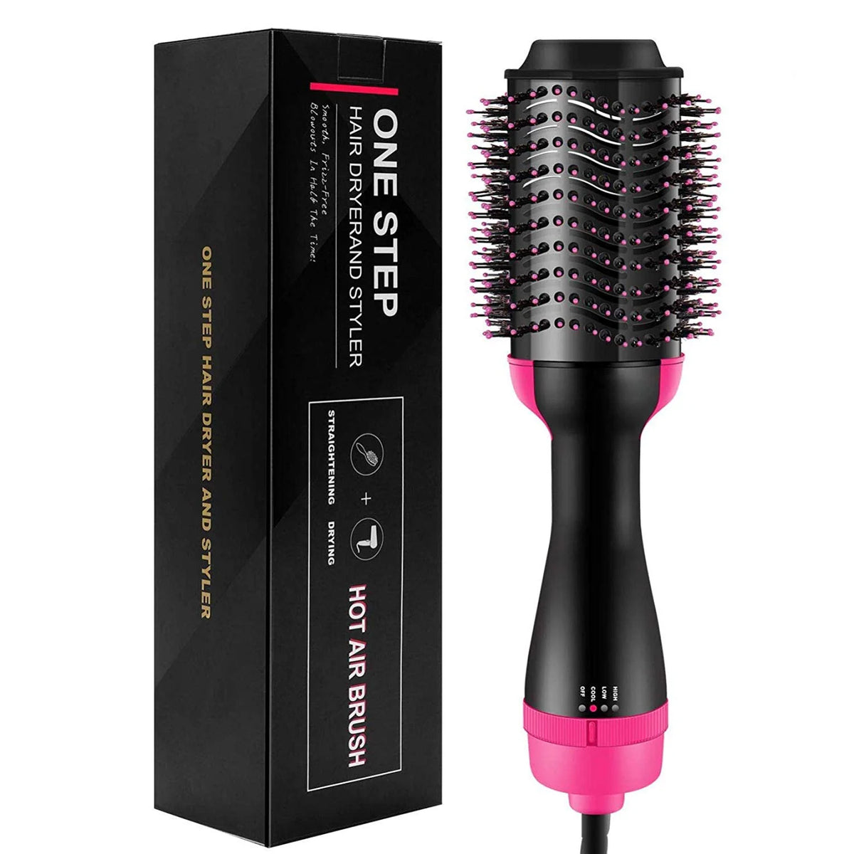 3 in 1 One Step Hot Air Brush (Straightener, Dryer, Curler)