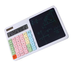 2-in-1 Calculator with LCD Writing Tablet – Portable Dual-Use Gadget
