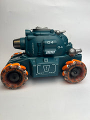 Electric RC Jelly Blaster Tank Toy for Kids – Smoke Effect, LED Wheels & 360° Rotation