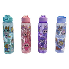 Labubu Cartoon Kids Water Bottle with Straw – Leakproof School Bottle