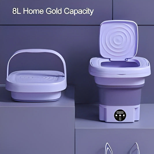 Mini Foldable Washing Machine with Dryer – Portable & Powerful