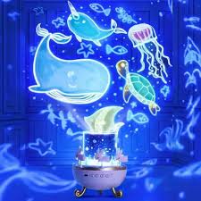 Cute Cartoon Projection Night Light Lamp | Warm LED Decorative Lamp for Kids Room & Bedroom